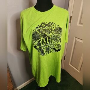 Lime Green Short Sleeve Shirt Elf Gildan